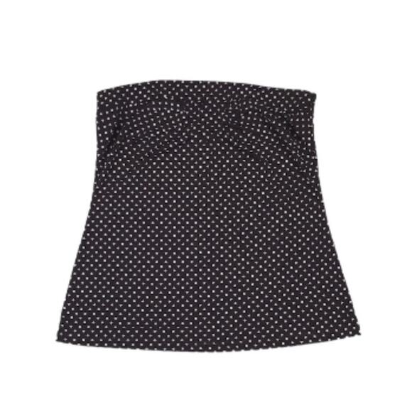 Wet Seal Top, Brown/White Polka Dot | Size L - Picture 1 of 2